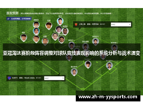 亚冠淘汰赛阶段阵容调整对球队竞技表现影响的系统分析与战术演变