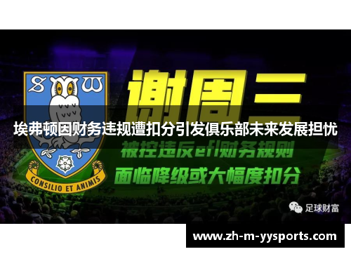 埃弗顿因财务违规遭扣分引发俱乐部未来发展担忧 埃弗顿因财务违规遭扣分引发俱乐部未来发展担忧